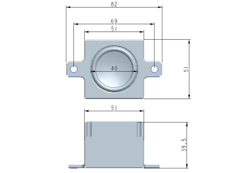 Bass-Speaker-4-OHM-3W-Dimension