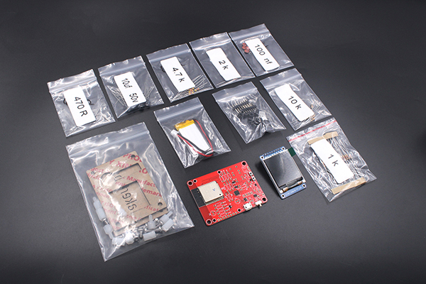 DIY-ESP32-SmartClock-Kit-Components