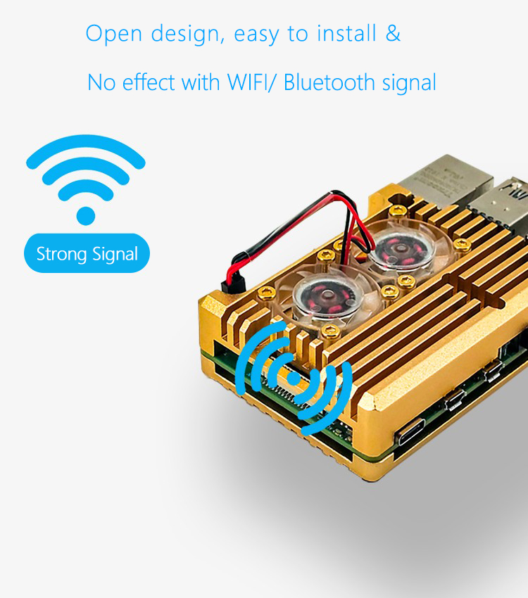 Raspberry-Pi-4-4B-Aluminum-Case-with-Dual-Fans-Spec