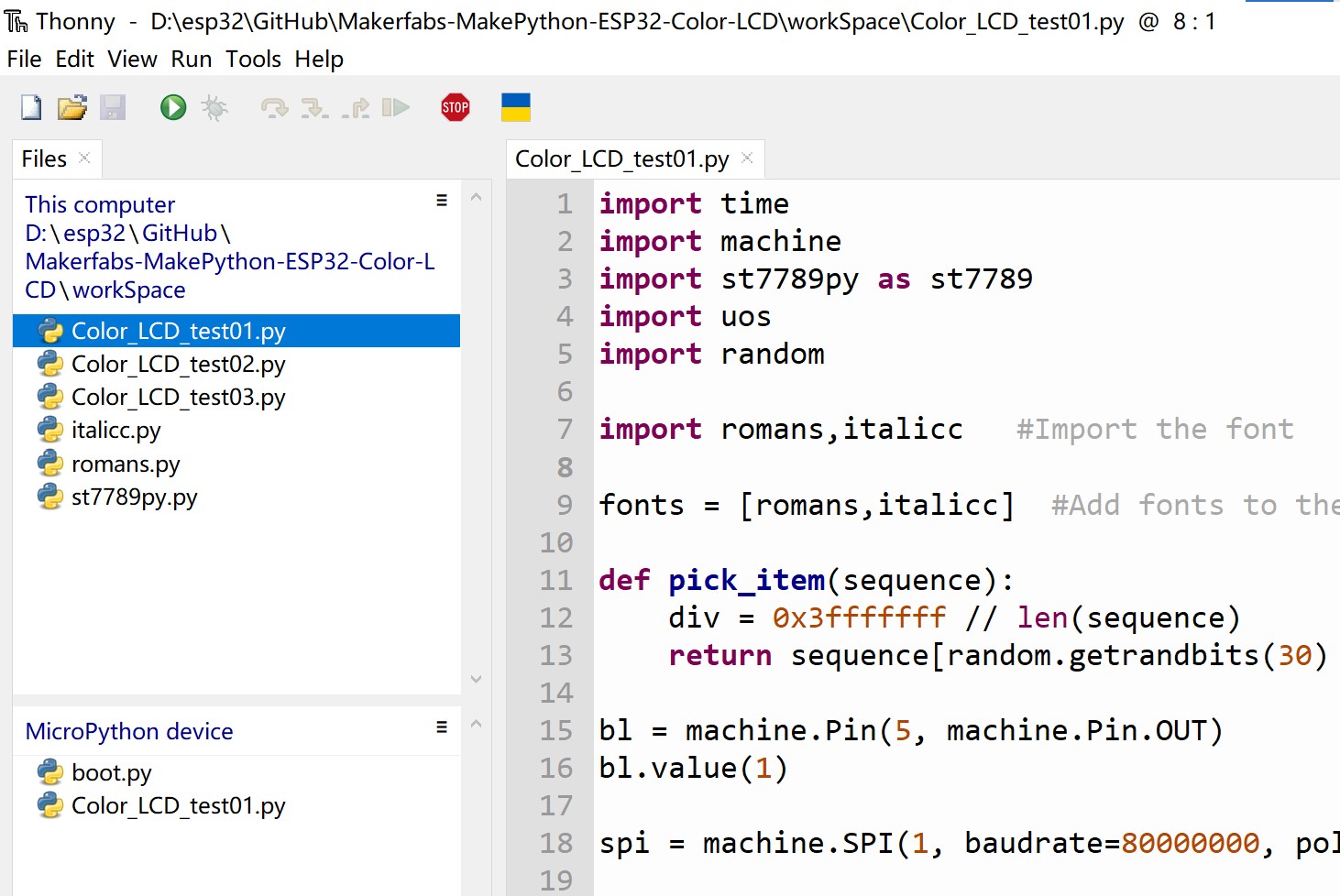 MakePython_ESP32_Color_LCD_open the demo.jfif