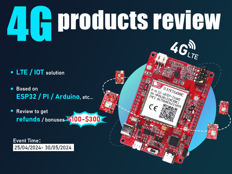 Makerfab 4G LTE Review bonuses Campaign -The $100-$300 huge bonus with refounds !