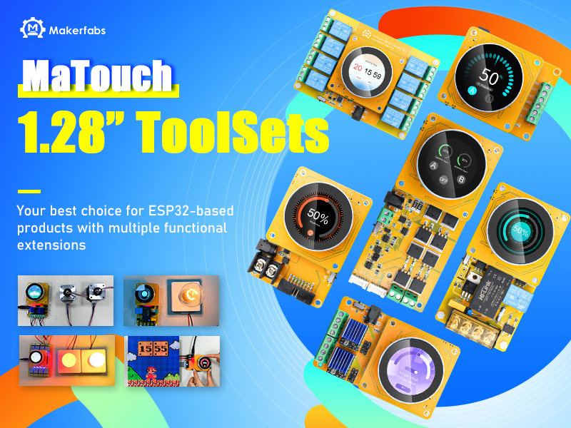 MaTouch 1.28” ToolSet: Your Go-To Modular ESP32 Toolset for Smart Control