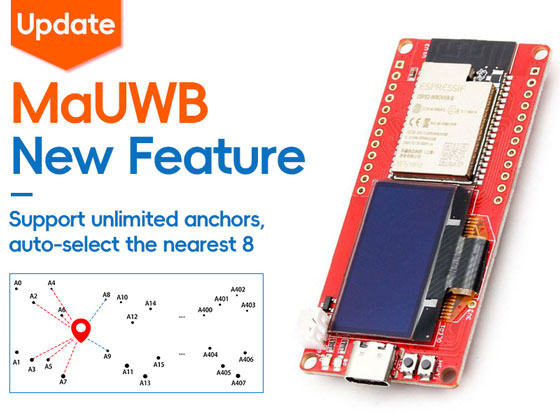 MaUWB New Feature: Support unlimited anchors, auto-select the nearest 8